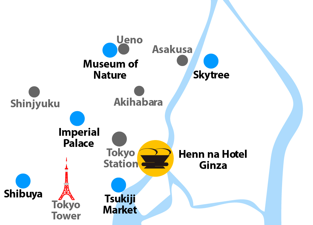 Henn na Hotel map Ginza