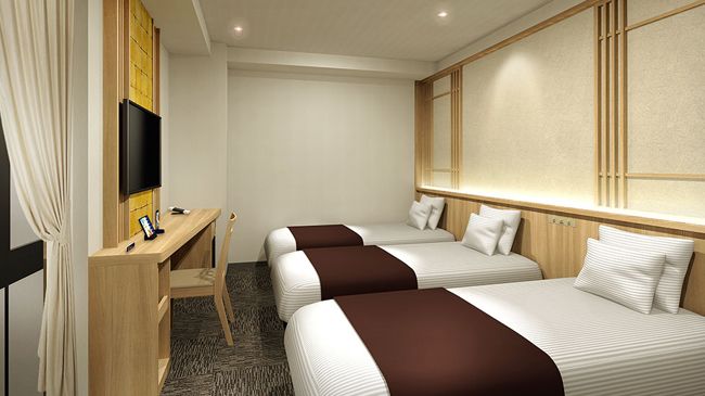 Henn na Hotel Kyoto Triple Room