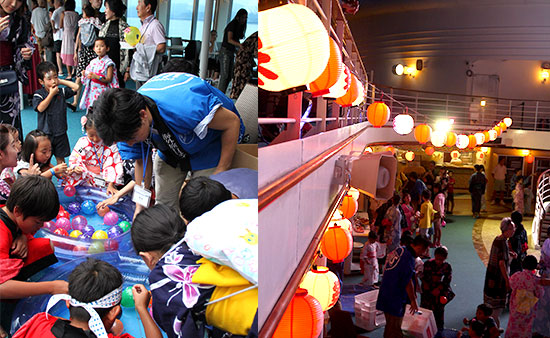 JapaneseSummer festival on board