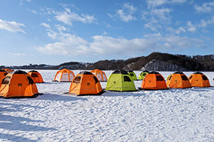 Smelt ice fishing experience