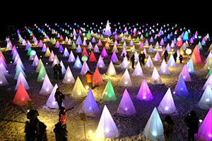 Sairinka Ice Flower music and illumination festival