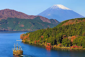 Mt Fuji and Lake Ashi