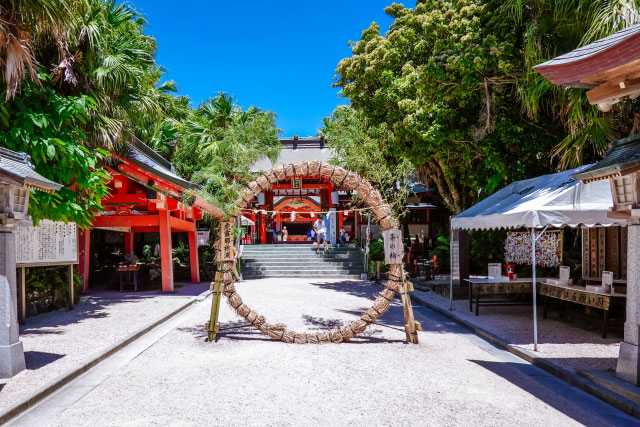 Aoshima Shrine in Aoshima