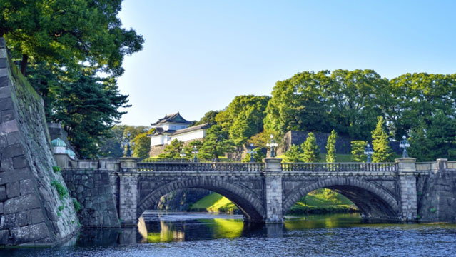 the Imperial Palace in Tokyo