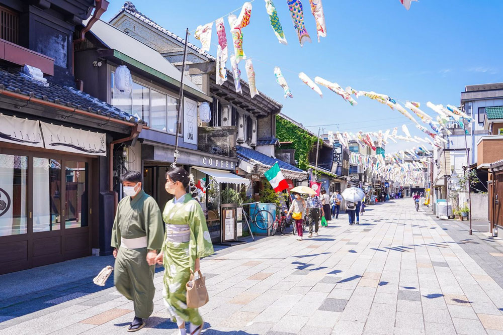 Kimono experience in Kawagoe