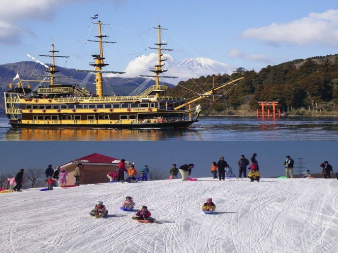 Snow Experience at Mt.Fuji , Hakone Pirate Ship and Gotemba Premium Outlet！<br>